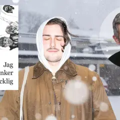 Ali Alonzo, författaren till "Jag tänker bli äcklig", i en snöig miljö.