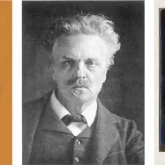 Tre delar av bokomslag. Ett med texten "Paradoxografi Strindbergs sena verk Ulf Olsson". Ett porträtt av August Strindberg. Ett med texten "August Strindberg Köra och vända".