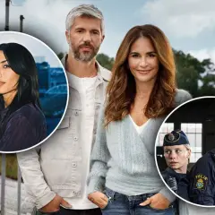 Här är en bild från svenska serier med skådespelare från en polisdrama.
