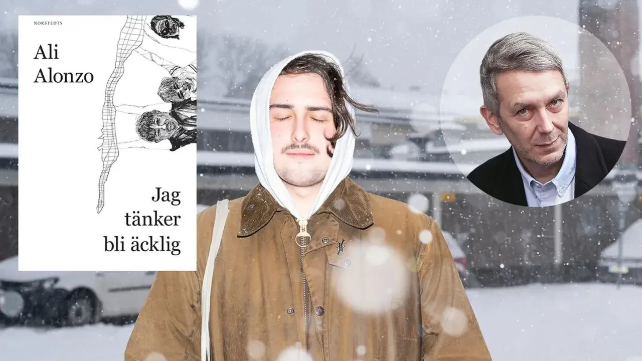Ali Alonzo, författaren till "Jag tänker bli äcklig", i en snöig miljö.