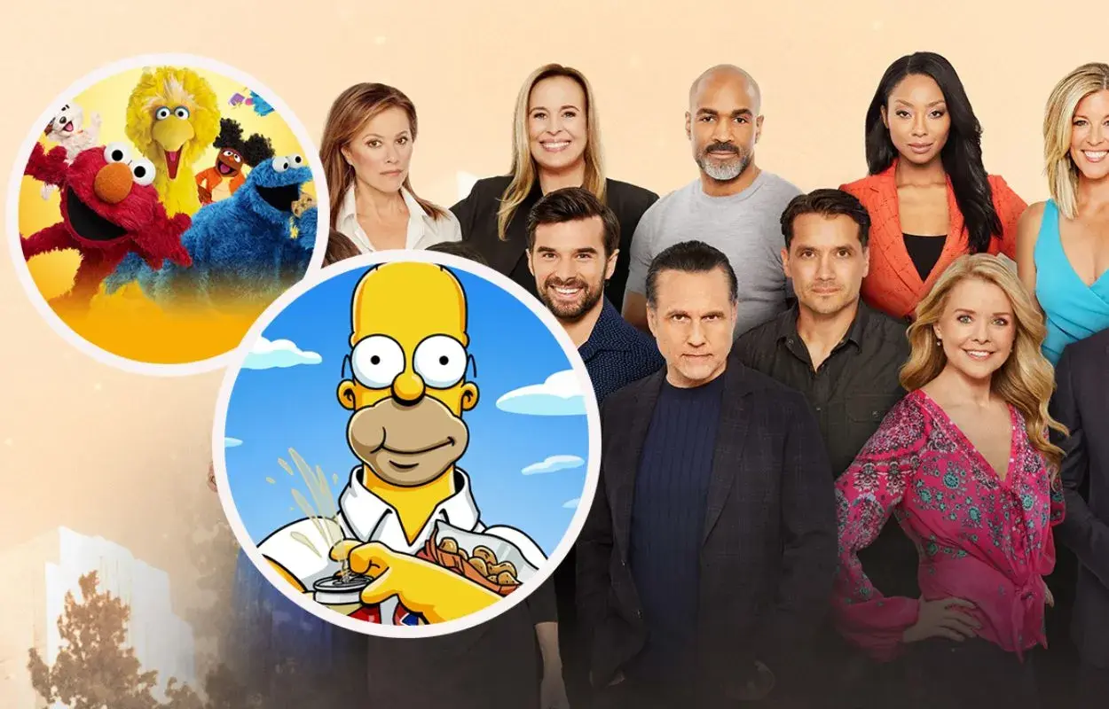 Homer Simpson och Sesame Street-gänget möter skådespelare från såpoperor. Vilken serie har flest avsnitt? Svårt att säga, men dessa karaktärer har många minnen.