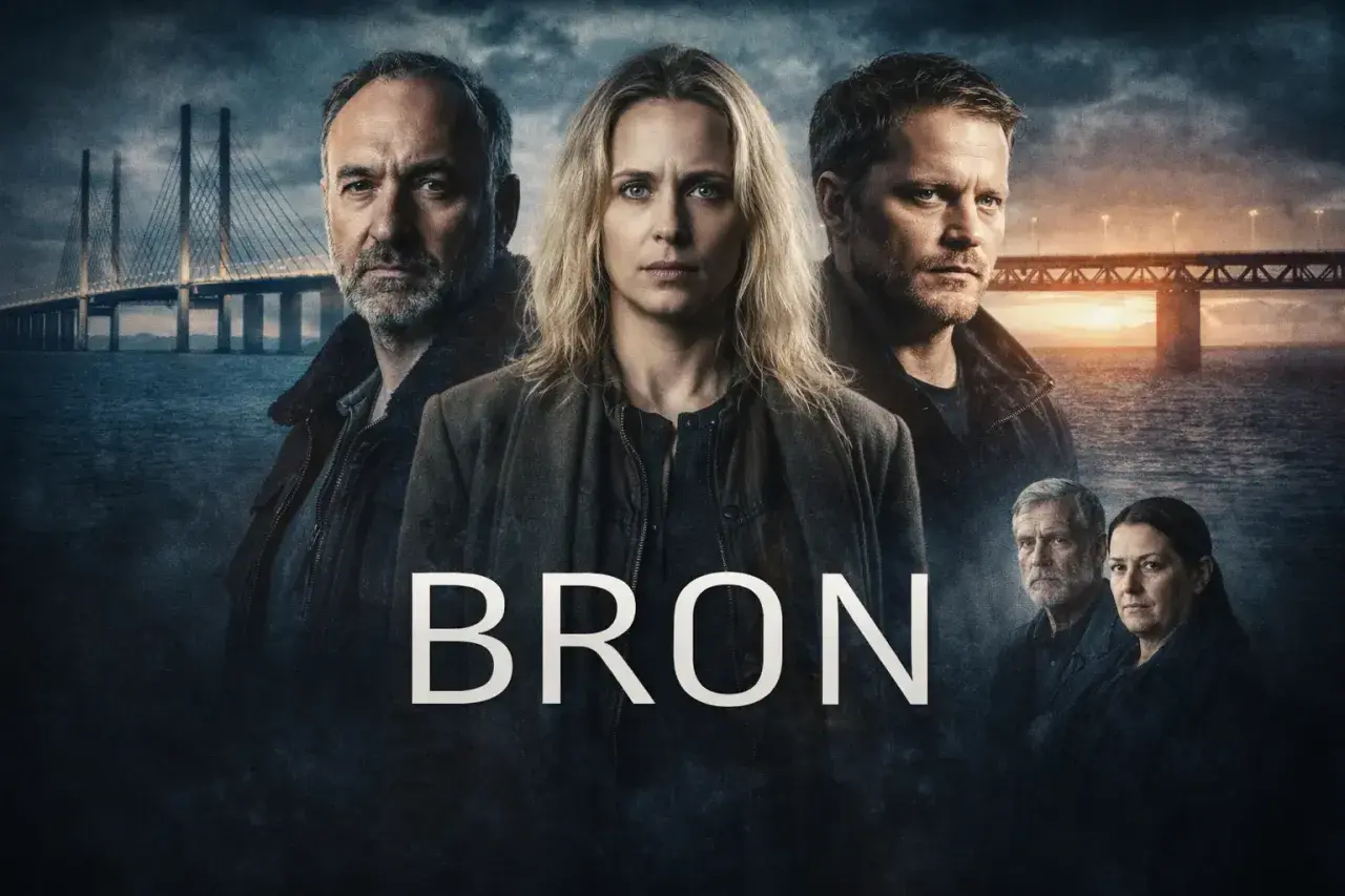 Här är rollistan i Bron: Sofia Helin, Kim Bodnia, Thure Lindhardt, Sarah Boberg, Rafael Pettersson, Ellen Jelinek.