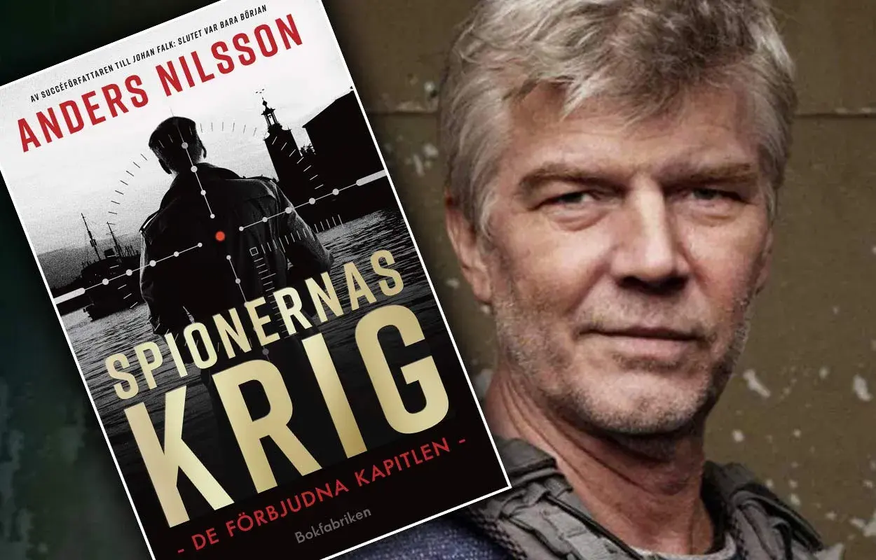Anders Nilssons bok "Spionernas krig" med Johan Falk-tema.