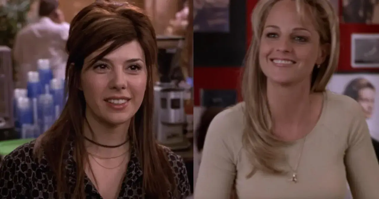 Marisa Tomei och Helen Hunt i en scen från "rollistan i vad kvinnor vill ha".