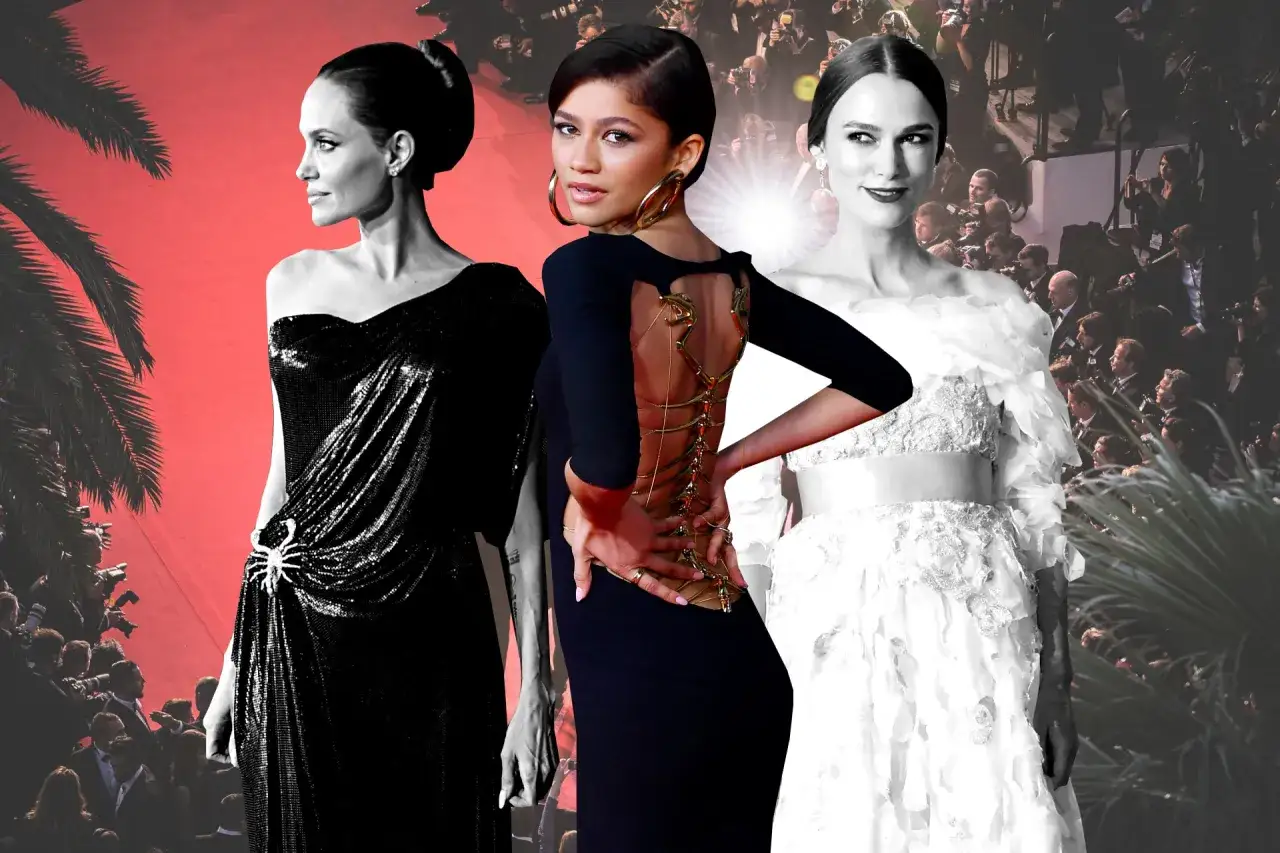 Jessica på vita duken: Angelina Jolie, Zendaya och Keira Knightley i eleganta klänningar på röda mattan.