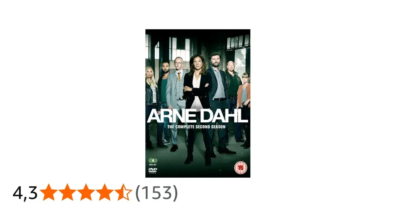 Arne Dahl: The Complete Second Season DVD-omslag med ett team av poliser. En bra serie för dig som gillar filmer med Jan Arnald.