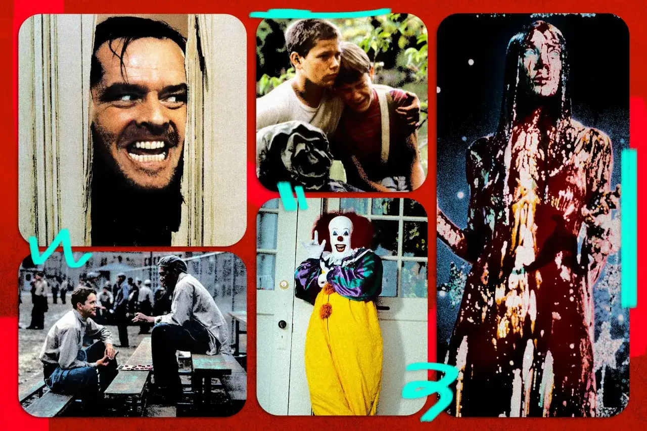 En hyllning till filmer med Stephen King: Jack Nicholson i The Shining, barnen fr&aring;n It, Pennywise, och scener fr&aring;n The Shawshank Redemption och Carrie.
