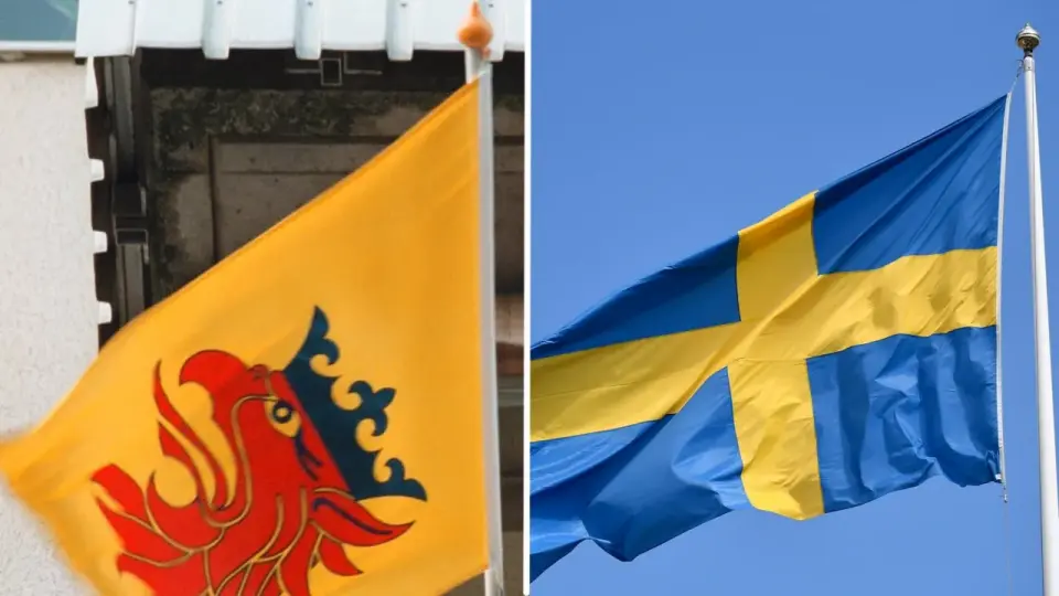 Från baner till flagga - Sveriges blågula kors
